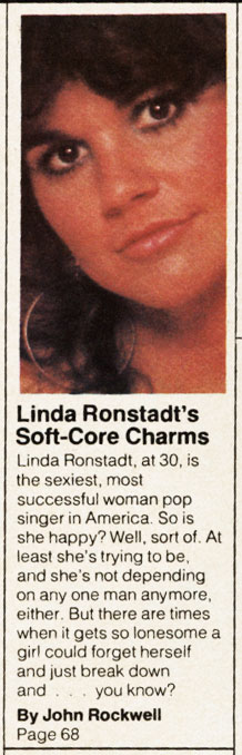 Linda Ronstadt New Times 1977