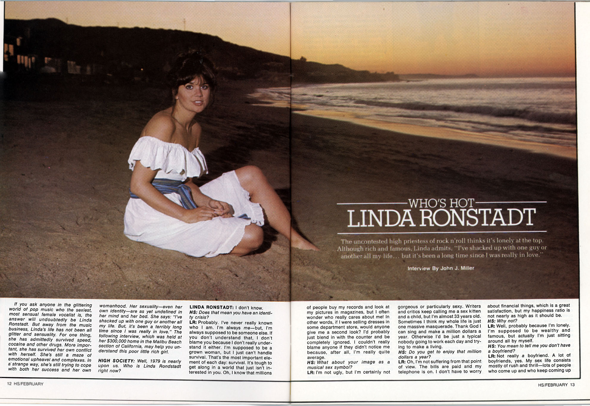 Linda Ronstadt High Society February 1979