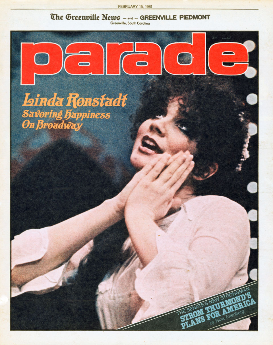 Parade February 15 1981 Linda Ronstadt Pirates of Penzance