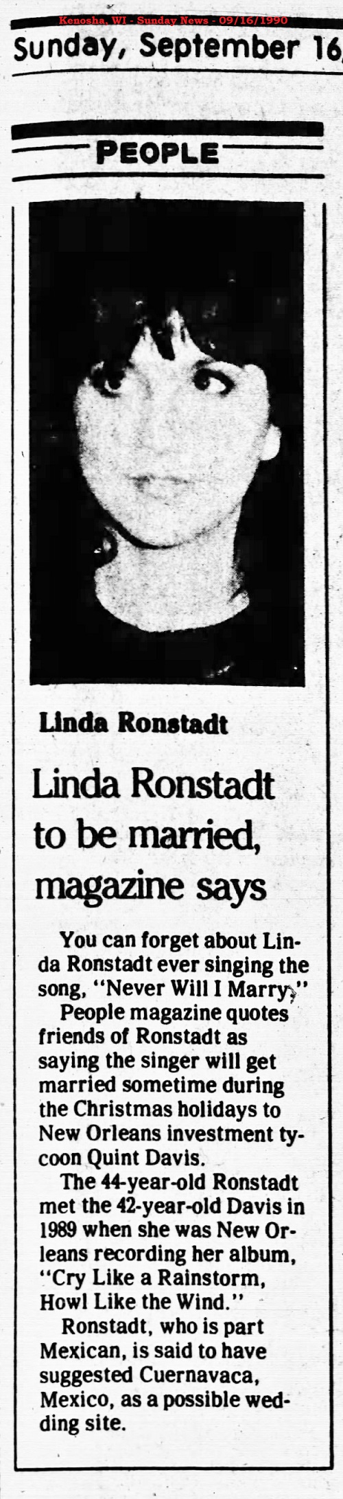 Linda Ronstadt Quint Davis